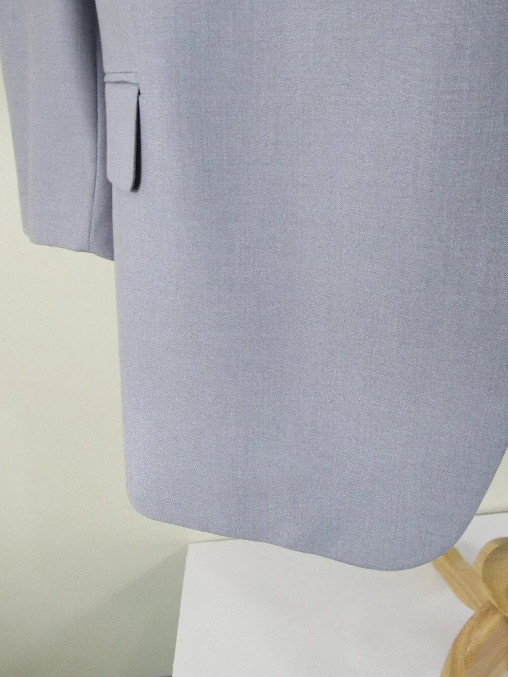 Pierre Loren Big & Tall Solid Light Gray Two Button Suit Size 56R Pants 52 X 29